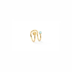 BDM – zephyr earcuff pacific opaal