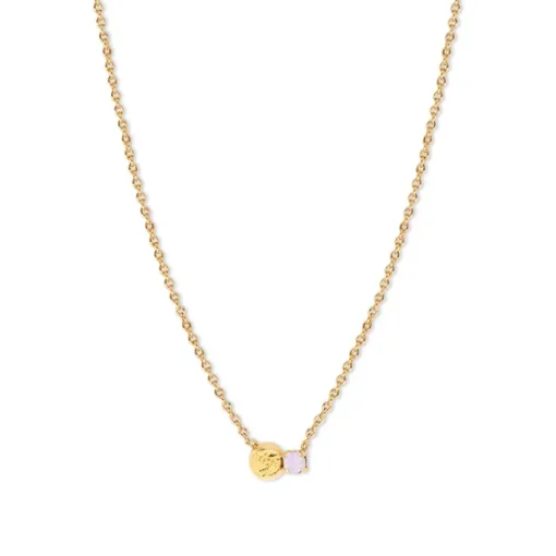 BDM – zephyr ketting kort rose water opal