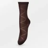BS Diamond Glitter Sock Hot Fudge Brown