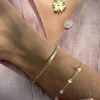EB – fijn armbandje met edelsteentjes licht roze