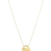 EB – fijne snake ketting met grote organische hanger