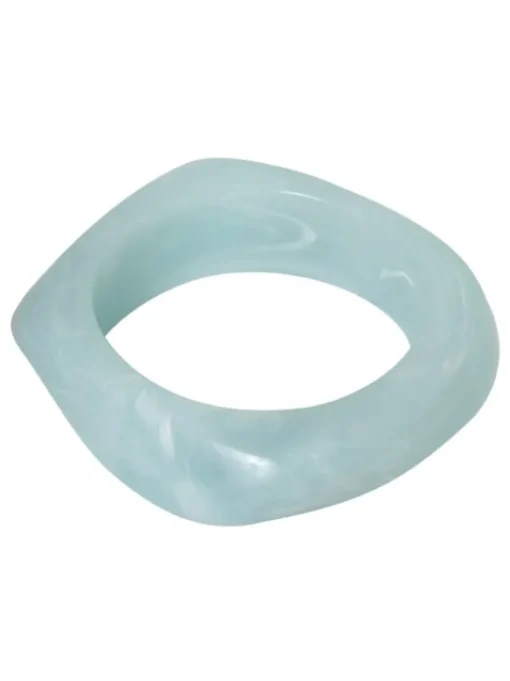 EB – vierkante bangle turquoise melee
