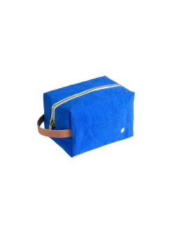 La cerise – toilettas cube blauw mecano klein