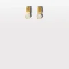 Lore Van Keer – aemil studs verticaal zilver verguld