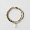 Lore Van Keer – credo armband met witte maansteen zilver verguld