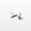 Lore Van Keer – lucem studs met groene toermalijn zilver verguld