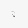 Lore Van Keer –  single oorring met onyx zilver