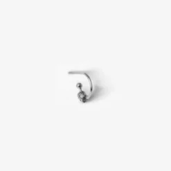 Lore Van Keer –  single oorring met little rings zilver