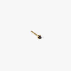 Lore Van Keer –  single stud met onyx zilver verguld