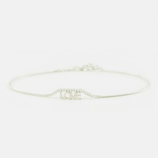 MHL – armband love zilver