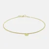 MHL – armband met plat schijfje zilver verguld