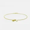 MHL – armband met zoetwaterparel en schelpje zilver verguld