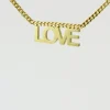 MHL – ketting LOVE zilver verguld