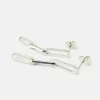 MHL- oorbellen paperclip small zilver