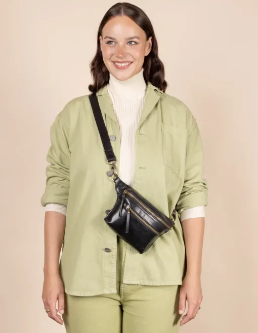 O My Bag – Bum Bag Strap Stromboli Leather Black