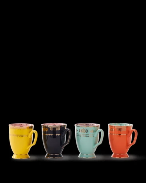 Polspotten – set van 4 mokken grandpa