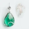 Wouters&Hendrix – oorbel emerald kristal en kristal en salamander cuff