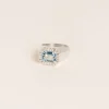 Wouters&Hendrix – signet ring met aquamarijn kristal