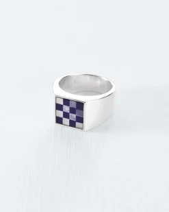 Wouters&Hendrix – signet ring met mosaic ring