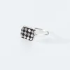 Wouters&Hendrix – mosaic ring met onyx en parelmoer